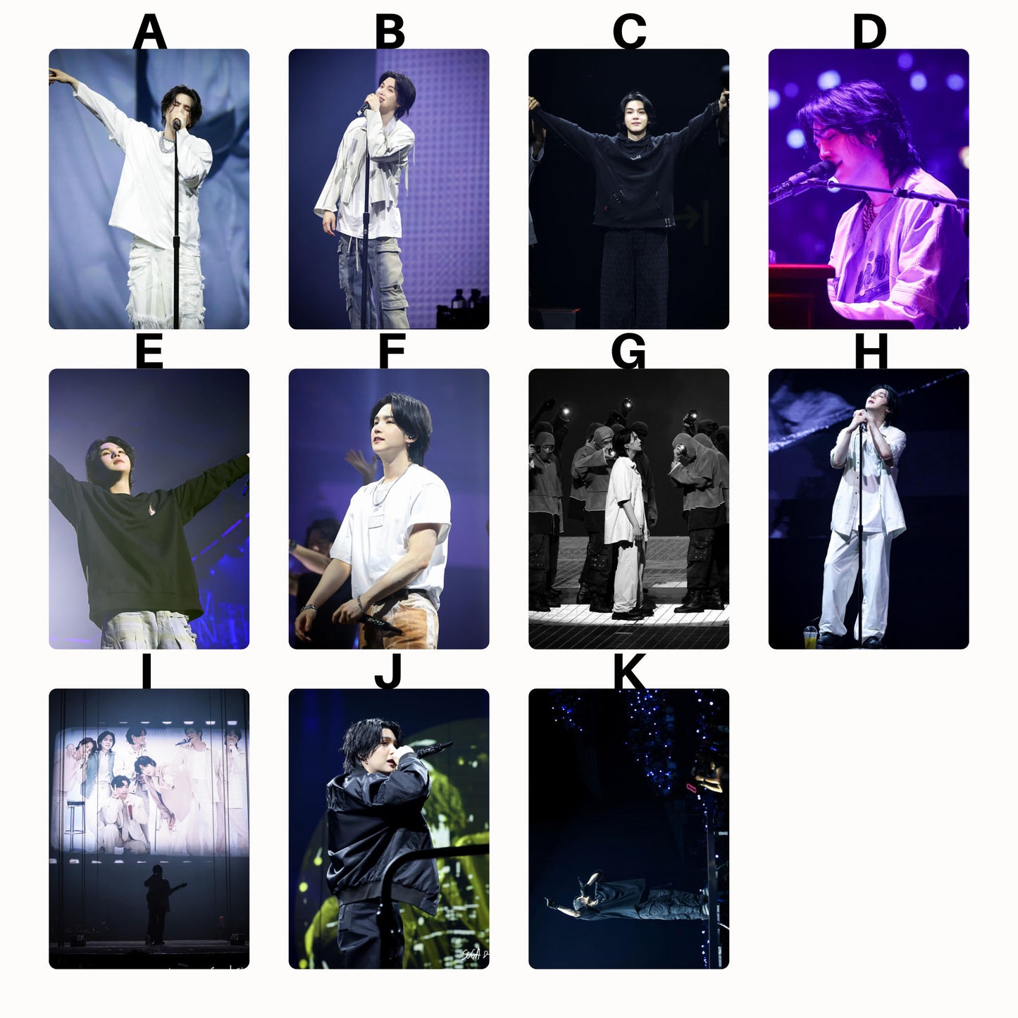 Suga AgustD D-Day Tour Stage Photocards Set