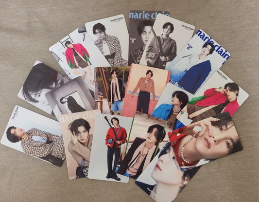 BTS Suga Marie Claire Photocards