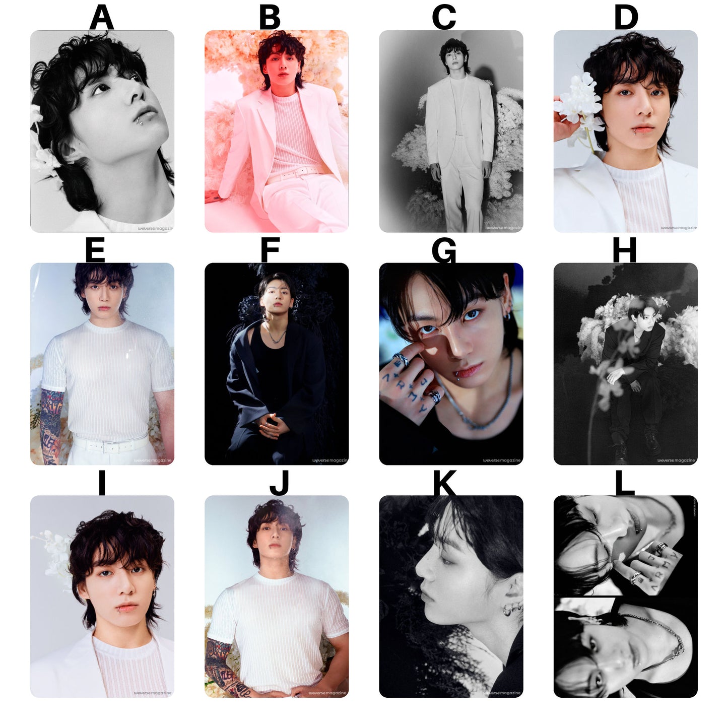 BTS Jungkook Digital Magazine Photocards