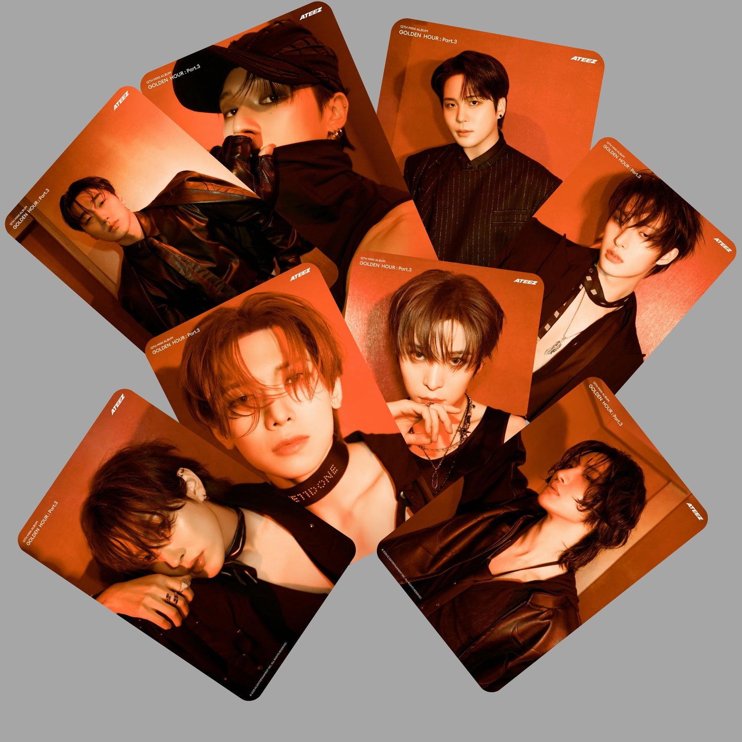 Ateez Golden Hour Pt 3 Concept Photocards Vers 3