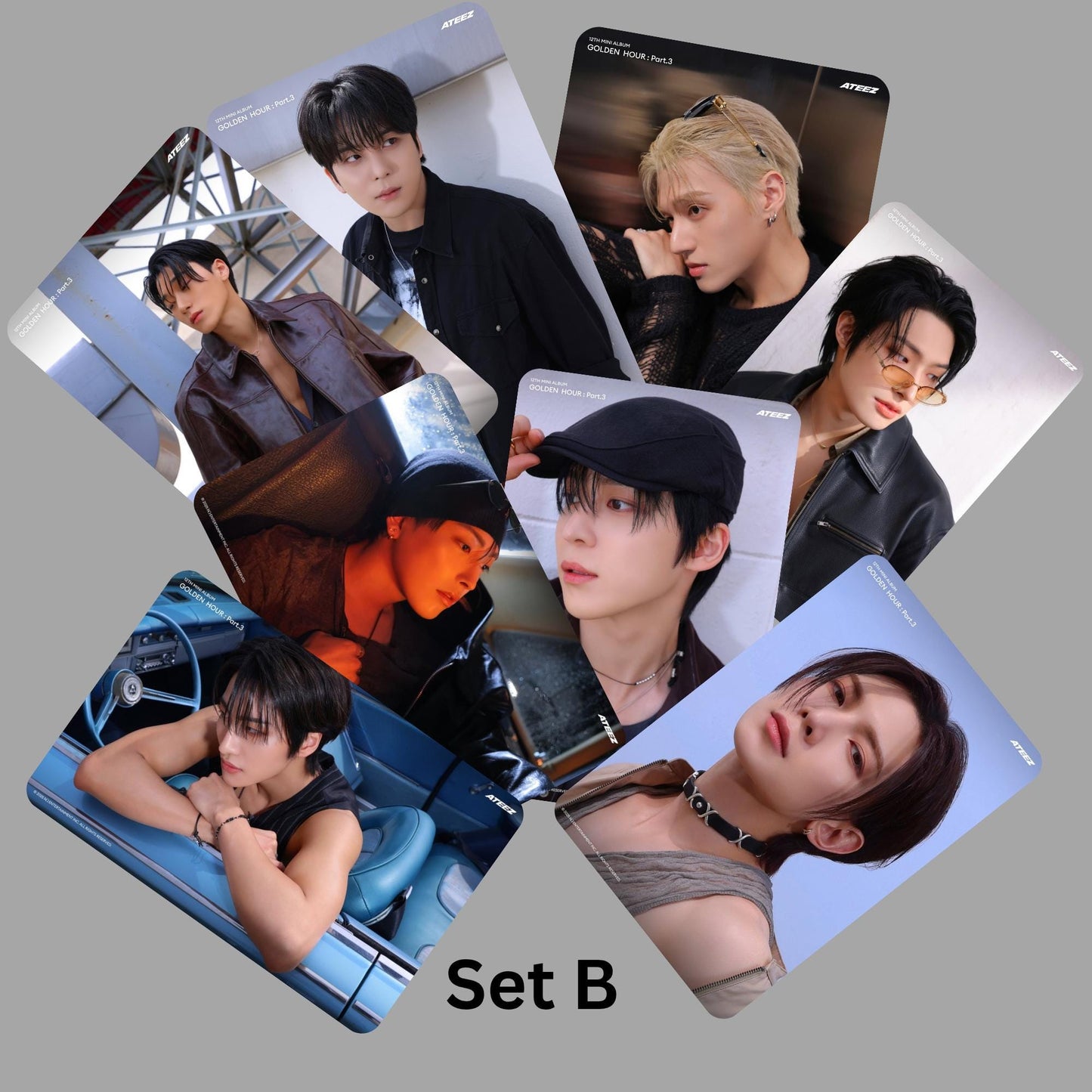 Ateez Golden Hour Pt 3 Concept Photocards Vers 2
