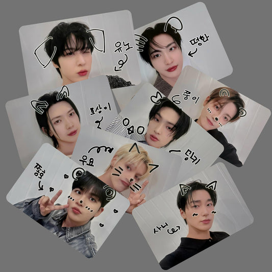 Ateez Golden Hour Pt 3 Photocards Luckydraw Doodle Vers and Unit