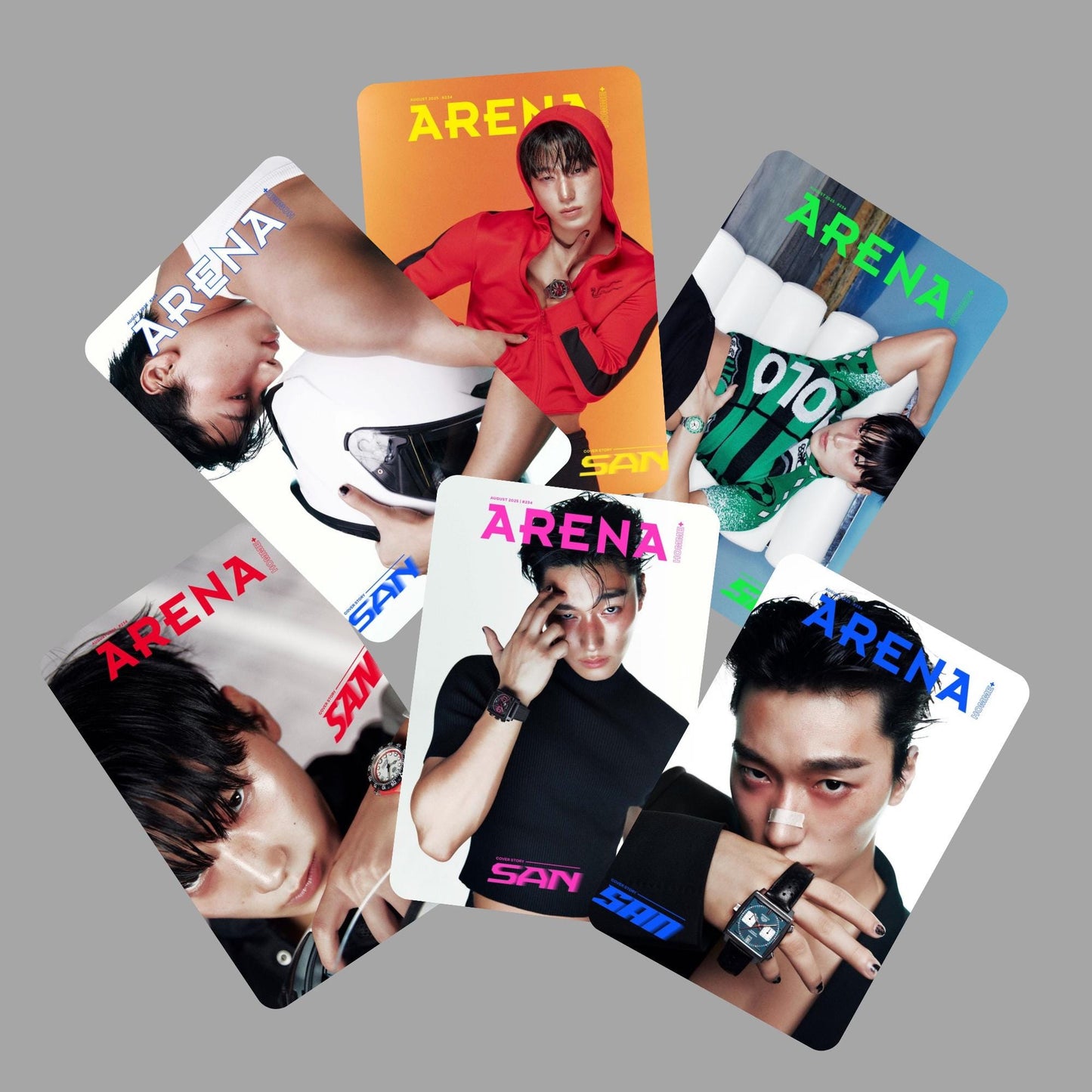 Ateez San Magazine Cover Photocards
