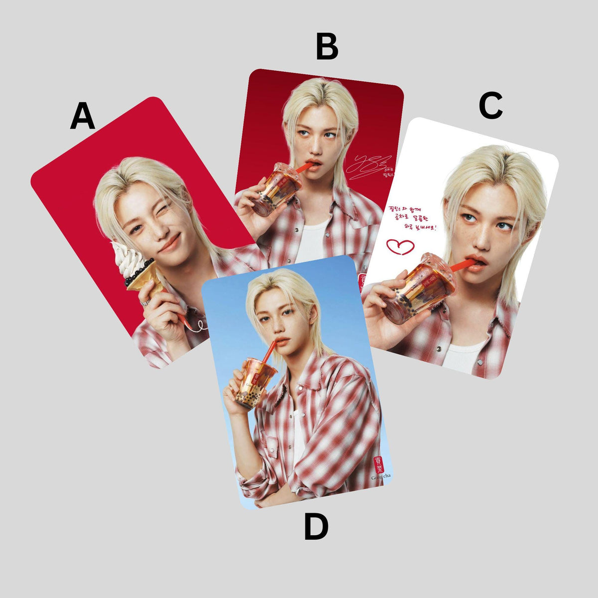Stray Kids SKZ Felix Bubble Tea Photocards