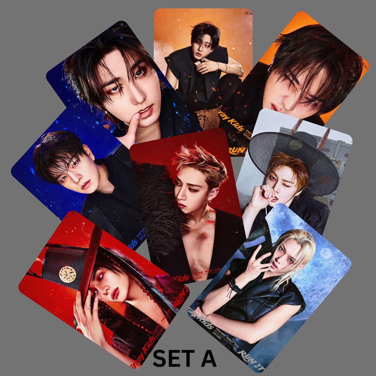 Stray Kids SKZ Run It Concept Photocards 2 Vers