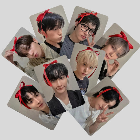 Ateez Golden Hour Pt 5 Luckydraw Red Bow Photocards and Unit