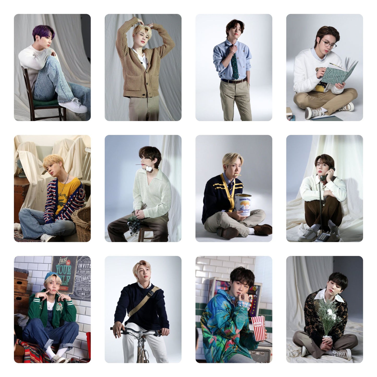 BTS Photocards Deco Kit Behind The Scenes