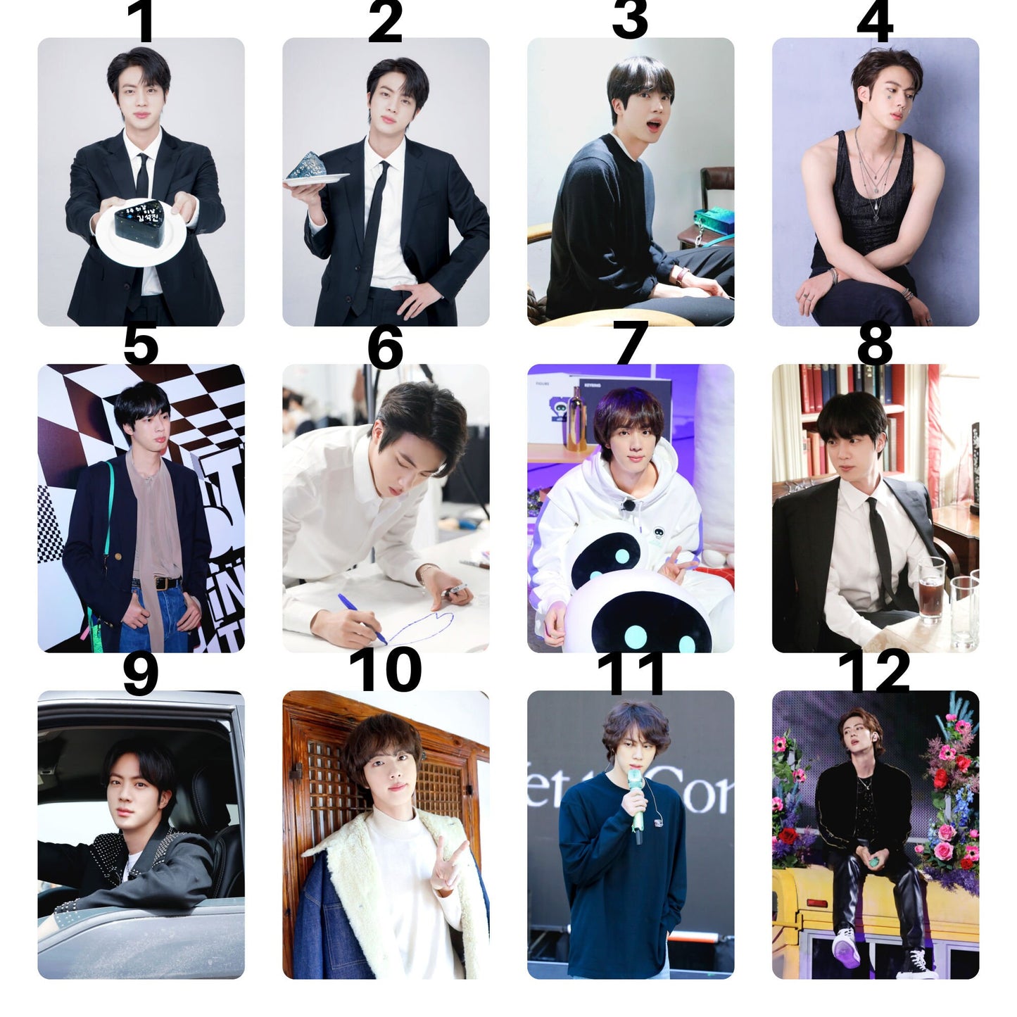 BTS Jin Day 2022 Photocards